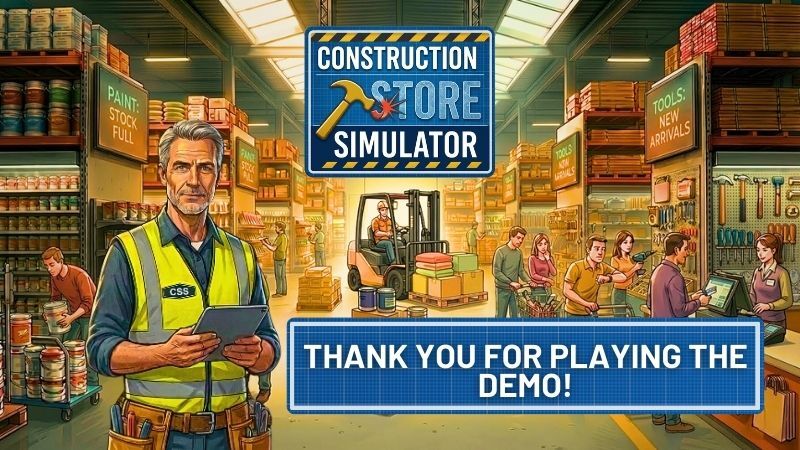 Construction Store Simulator - Thank You for playing the Demo! 🛠️ New ...