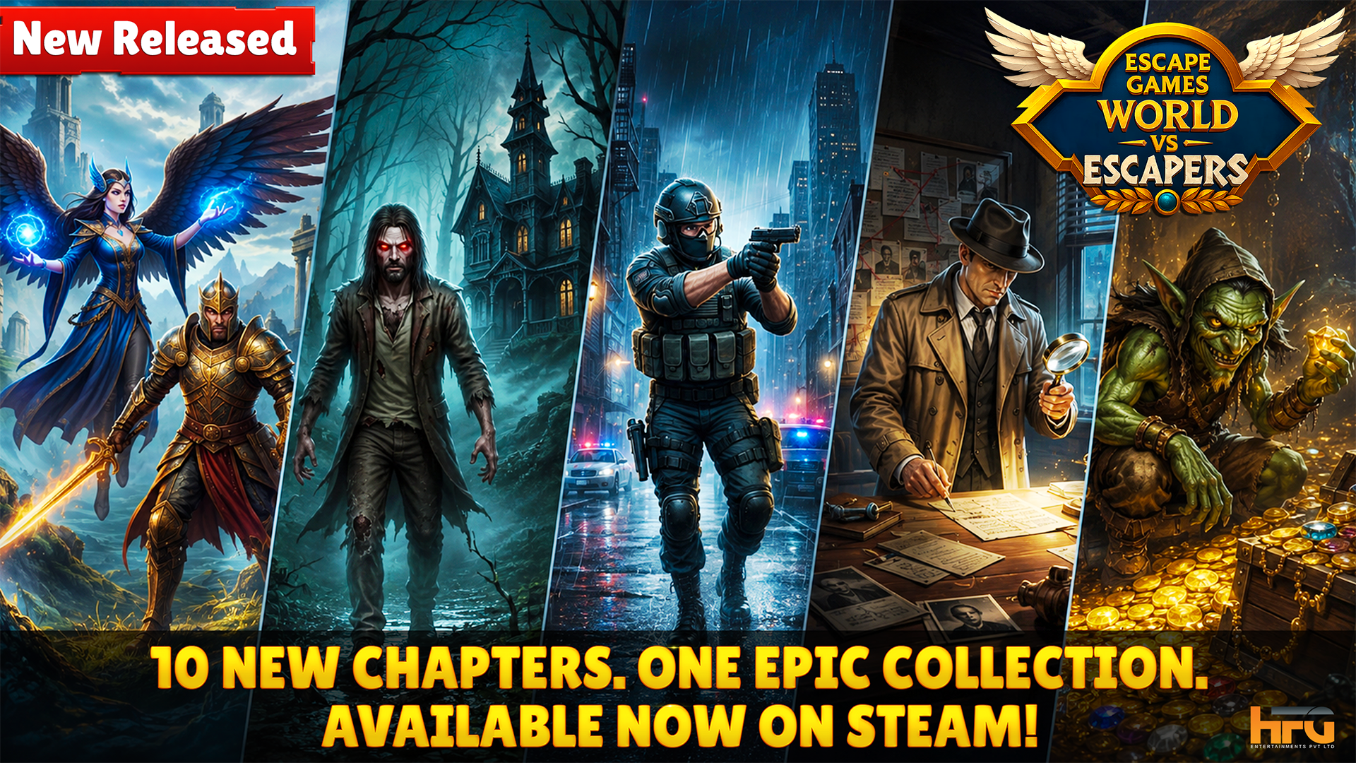 New Chapters Update – 10 Chapters & 200+ Levels! · Escape Games World ...