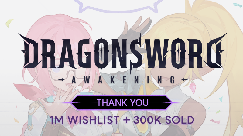 DragonSword: Awakening Hits 1 Million Wishlists and 300,000 Sales