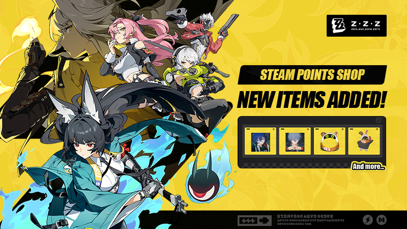 🎨 New Zenless Zone Zero Items in the Steam Points Shop! 🎨