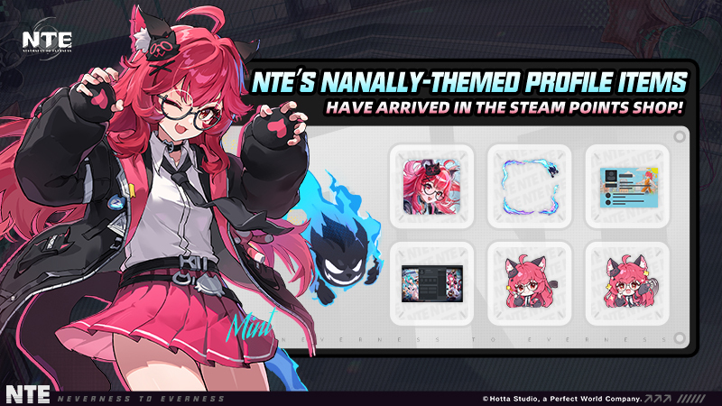 NTE: Neverness to Everness Adds Nanally-Themed Steam Profile Items
