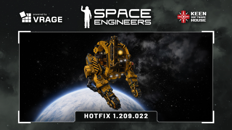 Space Engineers: Hotfix 1.209.022