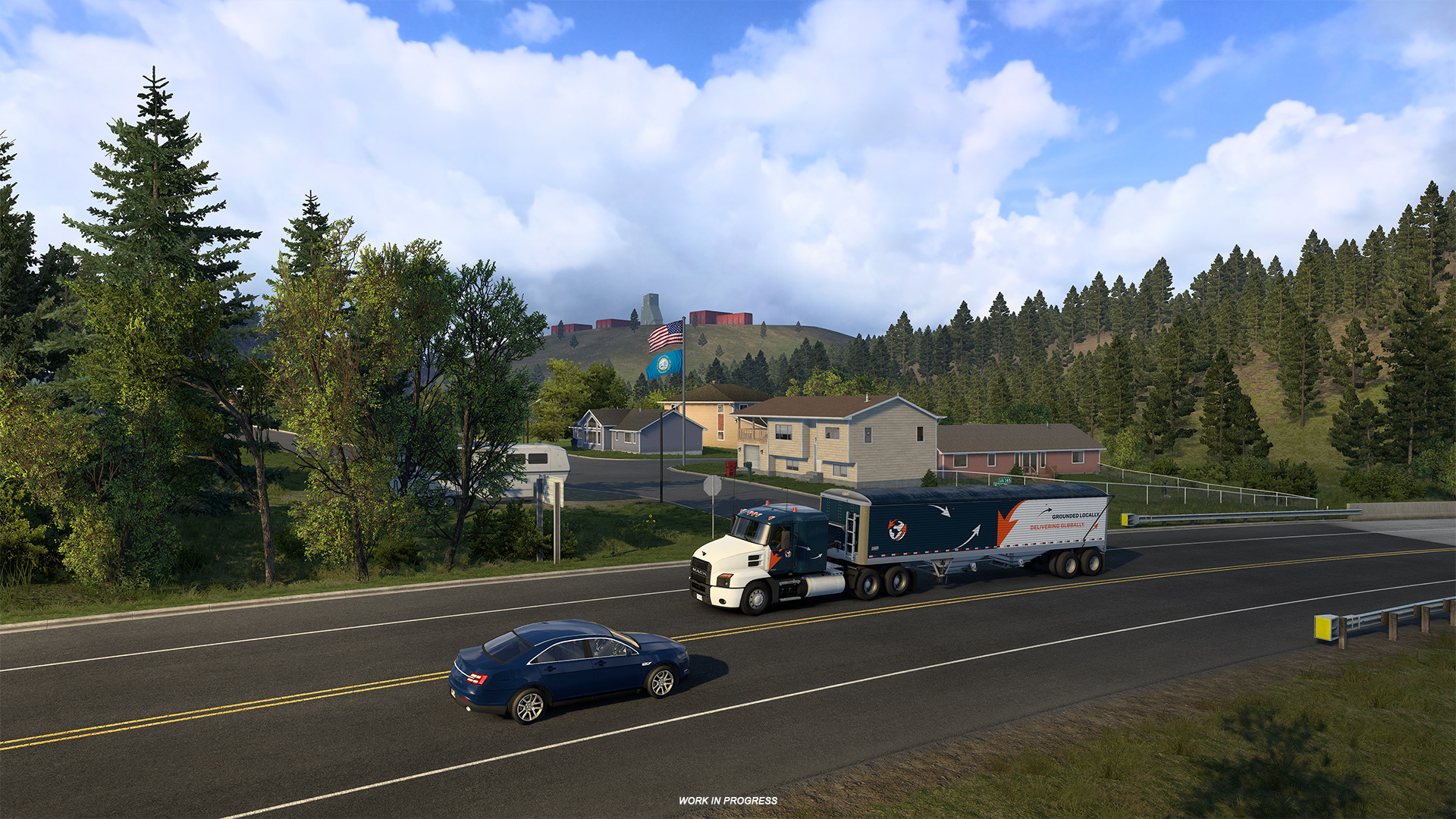 South Dakota highway scenery