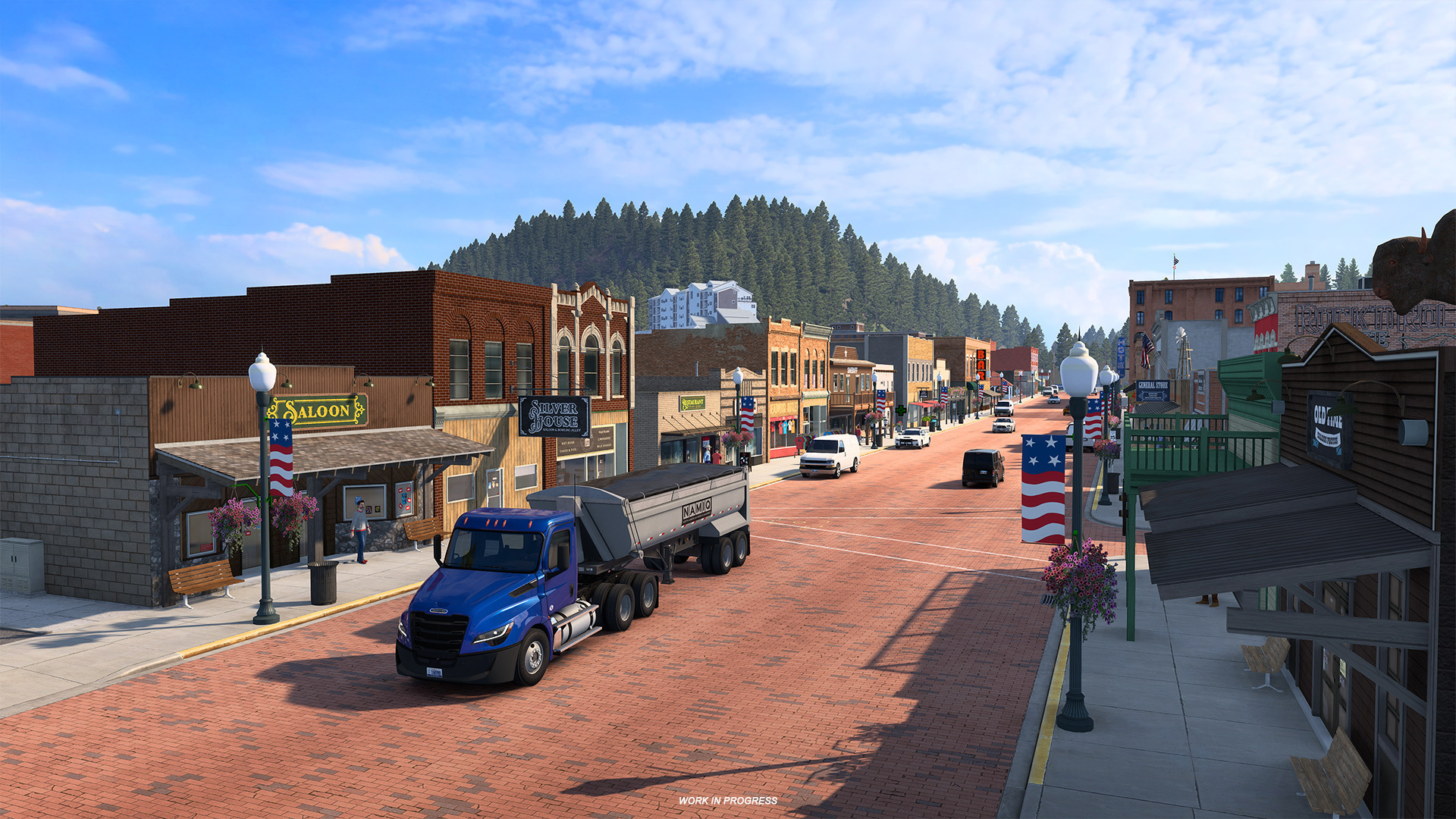 Deadwood town hall and buildings