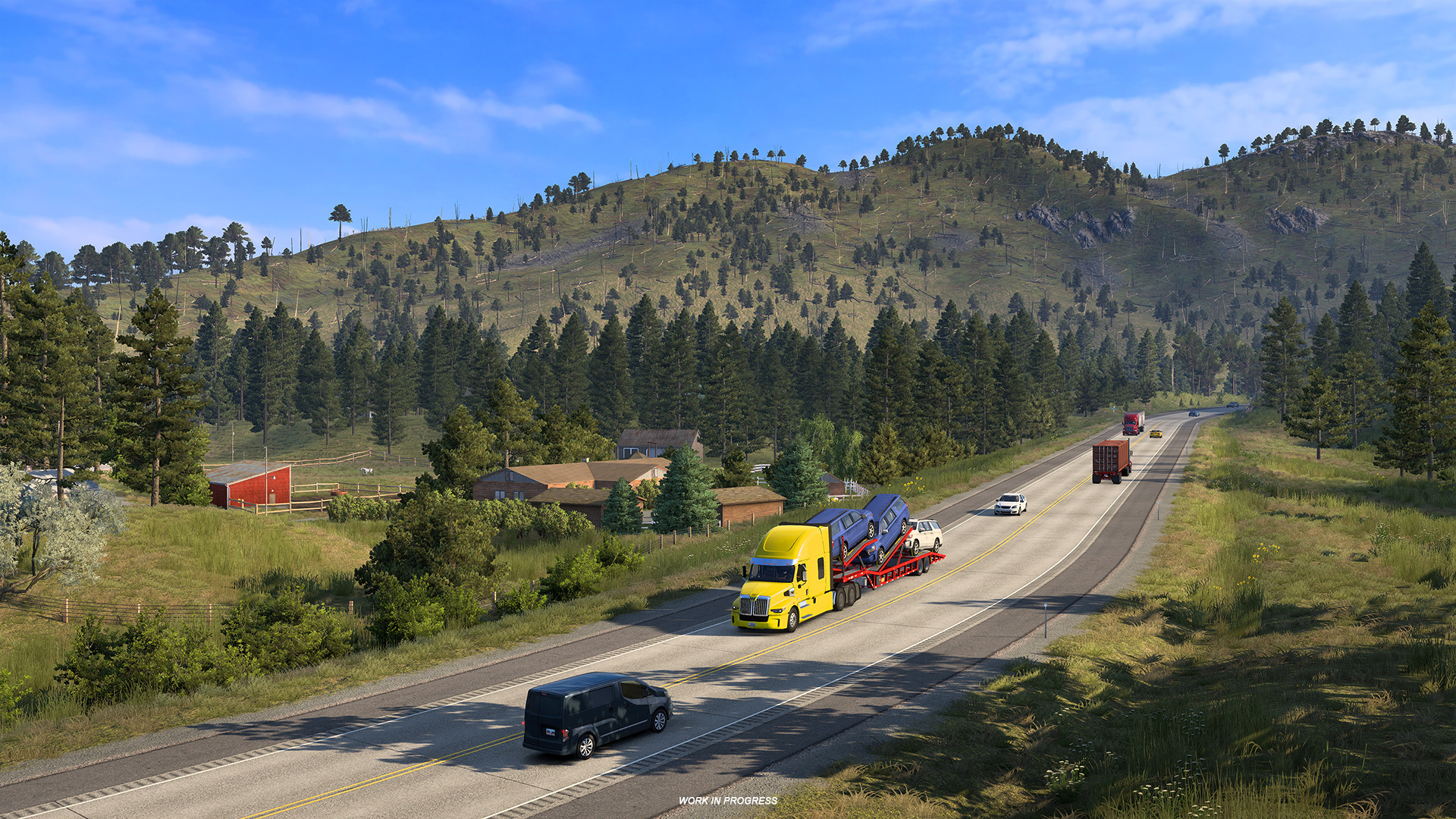 Mountain landscape in American Truck Simulator