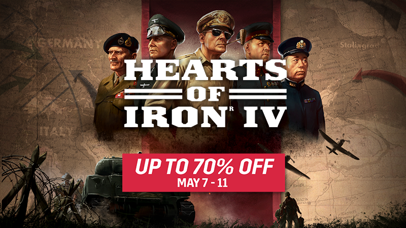 Hearts of Iron IV: продлеваем распродажу в Steam — скидки до 70%!
