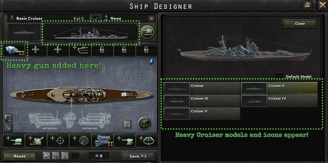 Heavy Cruiser Selection